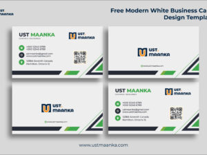 Modern White Business Card Template