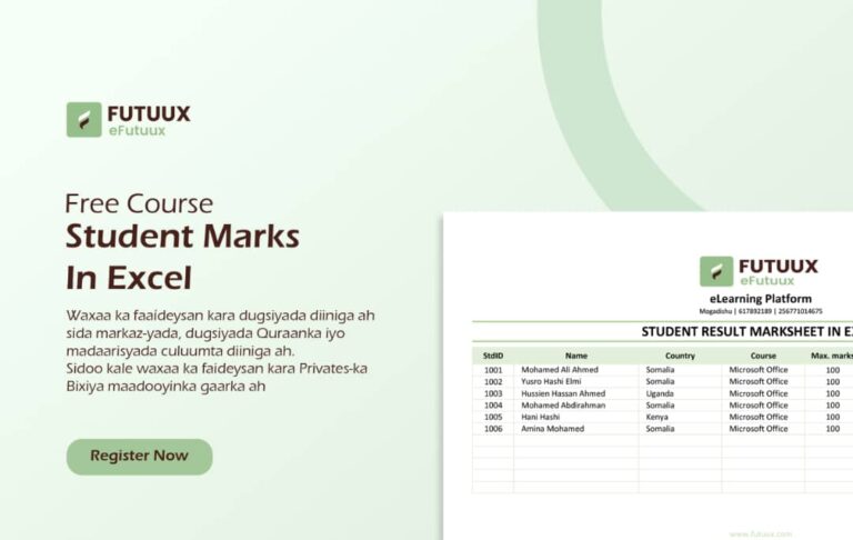 Student Results Management in Excel
