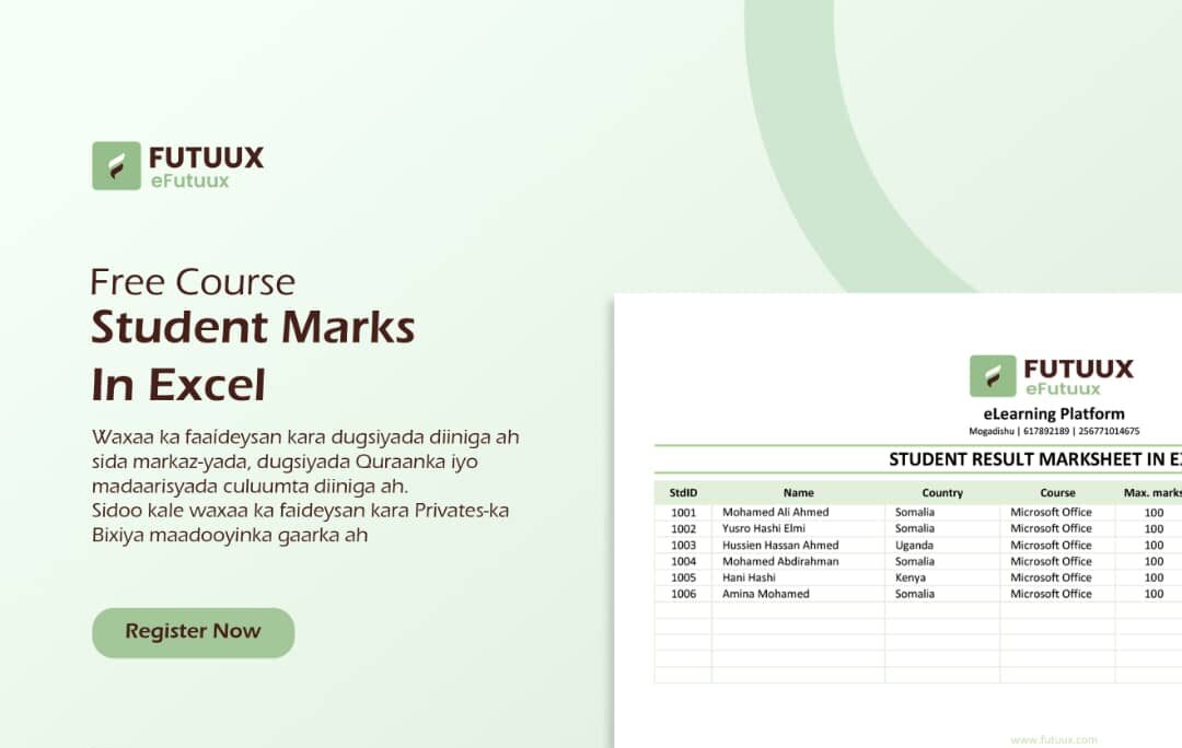 Student Results Management in Excel